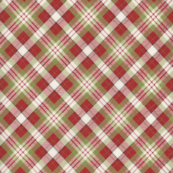 On Dasher 55664-11 Plaid-Red by Sweetwater for Moda Fabrics, Image