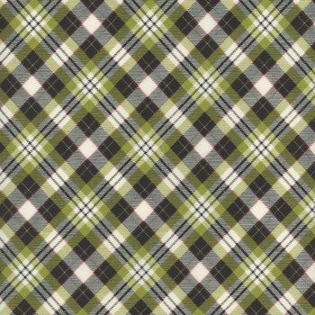 On Dasher 55664-23 Plaid-Pine by Sweetwater for Moda Fabrics, Image