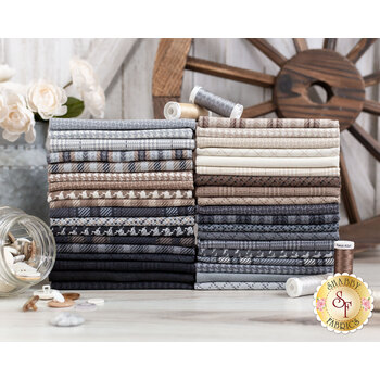 Farmhouse Flannels III  37 FQ Set by Primitive Gatherings for Moda Fabrics, Image