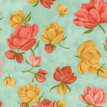 Kindred 36070-13 Aqua by 1canoe2 for Moda Fabrics