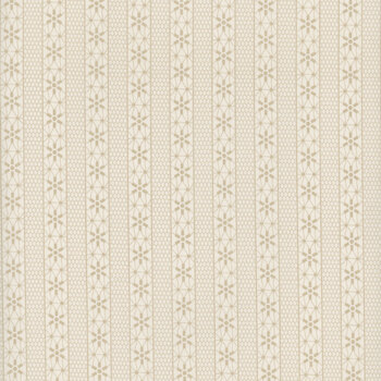 Snowman Gatherings IV 49252-15 Snow Taupe by Primitive Gatherings for Moda Fabrics, Image