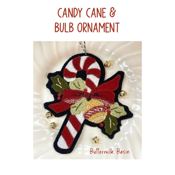 Candy Cane & Bulb Ornament Pattern, Image