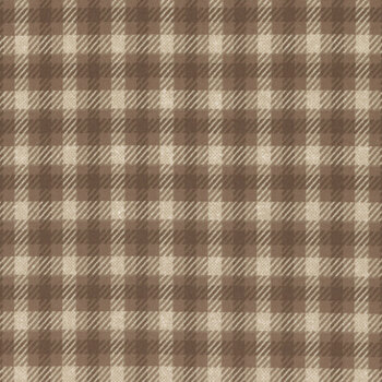 Farmhouse Flannels III 49273-13F Cocoa by Primitive Gatherings for Moda Fabrics, Image