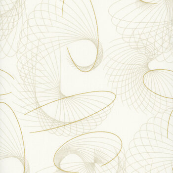 Shimmer 1841-11M Metallic Ivory by Zen Chic for Moda Fabrics