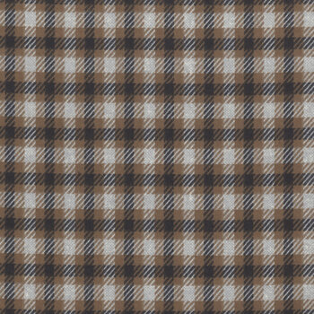 Farmhouse Flannels III 49273-14F Pewter by Primitive Gatherings for Moda Fabrics, Image