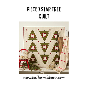 Pieced Star Tree Quilt Pattern, Image