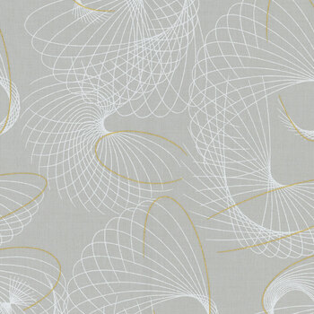 Shimmer 1841-13M Metallic Silver by Zen Chic for Moda Fabrics, Image