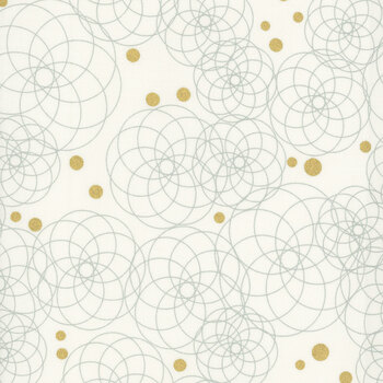 Shimmer 1842-11M Metallic Ivory by Zen Chic for Moda Fabrics, Image