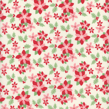 Kitty Christmas 31201-11 Snow by Urban Chiks for Moda Fabrics , Image