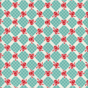 Kitty Christmas 31203-17 Frost by Urban Chiks for Moda Fabrics , Image