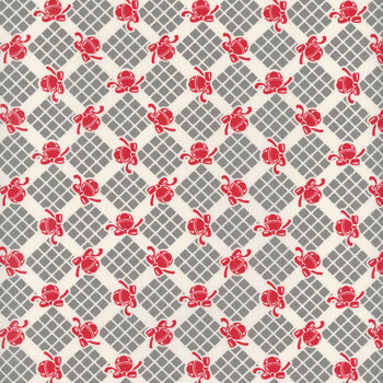 Kitty Christmas 31203-19 Coal by Urban Chiks for Moda Fabrics , Image