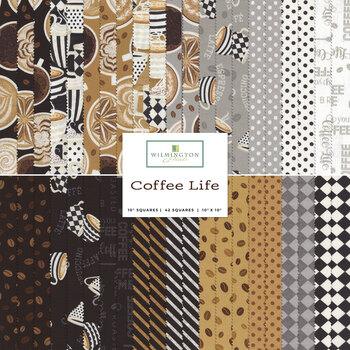 Coffee Life  10 Karat Crystals by Jennifer Pugh for Wilmington Prints, Image