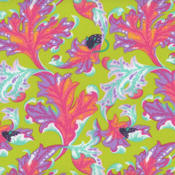 Tabby Road Deja Vu PWTP093 Electroberry by Tula Pink for FreeSpirit Fabrics, Image