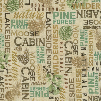 Nature's Landscapes DCX11832-TAN by Michael Miller Fabrics, Image