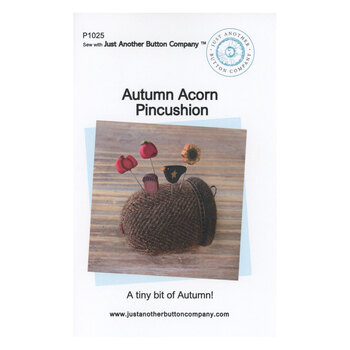 Autumn Acorn Pincushion Pattern, Image