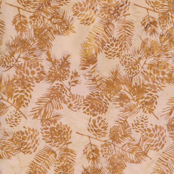 Bali Batiks - Wooded Wonder W2568-534 Hemp by Hoffman Fabrics