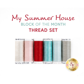  My Summer House Quilt - 6pc Appliqué Thread Set, Image