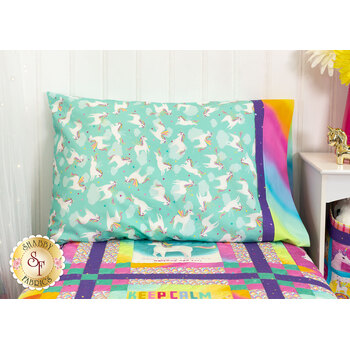  Magic Pillowcase Kit - Unicorn Love - Standard Size - Teal, Image