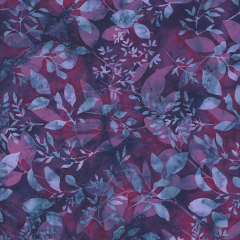 Bali Batiks - Fresh Meadow (Hoffman Challenge) W2574-382 Grape Juice by Hoffman Fabrics, Image