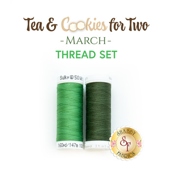 Tea & Cookies for Two - March - 2pc Thread Set, Image