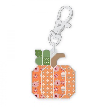 Enamel Happy Charms - Bee Dots Pumpkin by Lori Holt, Image