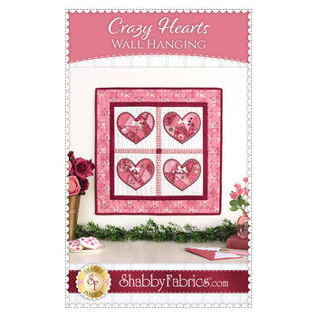 Crazy Hearts Wall Hanging Pattern - PDF Download, Image