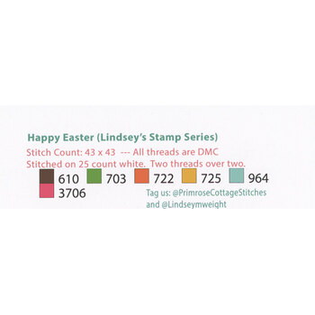 Happy Easter Cross Stitch Pattern, Image