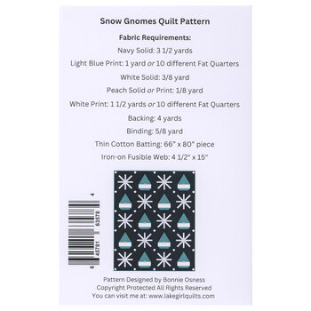 Snow Gnomes Quilt Pattern, Image