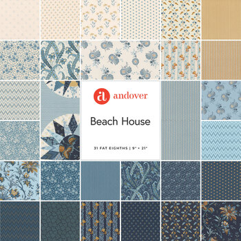 Beach House  31 Fat Eighths Set by Edyta Sitar for Andover Fabrics