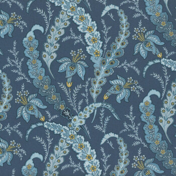 Beach House A-1164-B Blue Ribbon Glass by Edyta Sitar for Andover Fabrics, Image