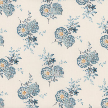 Beach House A-1165-L Cream Plumeria by Edyta Sitar for Andover Fabrics