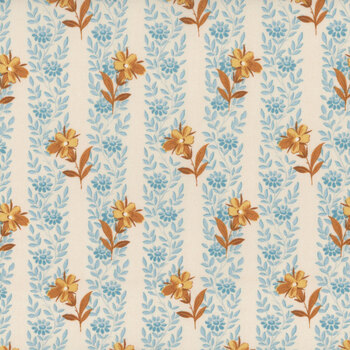 Beach House A-1166-L Sand Blue Poppy by Edyta Sitar for Andover Fabrics