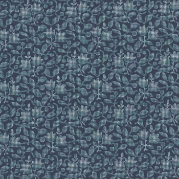 Beach House A-1168-B Blue Bougainvillea by Edyta Sitar for Andover Fabrics REM