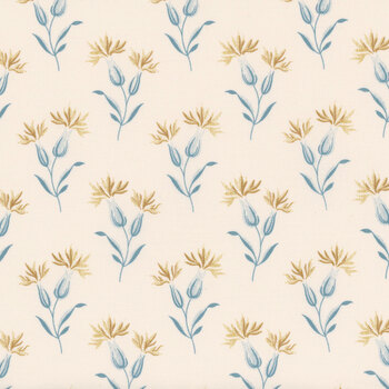 Beach House A-1172-L Cream Sea Lavender by Edyta Sitar for Andover Fabrics, Image