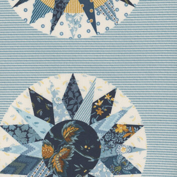 Beach House A-1178-LB Panel Multi Compass by Edyta Sitar for Andover Fabrics, Image