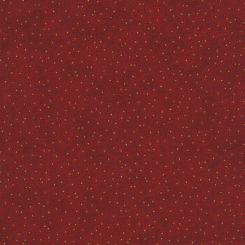 Christmas Splendor W7784-78G Scarlet Gold by Hoffman Fabrics