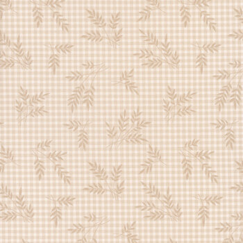 Plain and Simple A-001-L Wheat Gingham Ivory by Andover Fabrics, Image