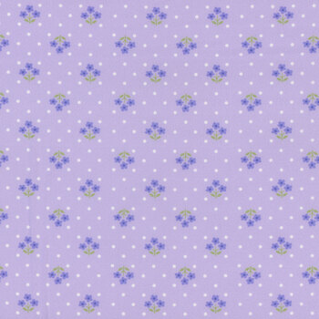 Plain and Simple A-002-P Tri Flower Wisteria by Andover Fabrics, Image