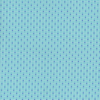 Plain and Simple A-006-T Tic Tac Toe Aqua by Andover Fabrics, Image