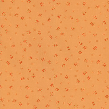 Plain and Simple A-008-O Blossoms Tangerine by Andover Fabrics, Image