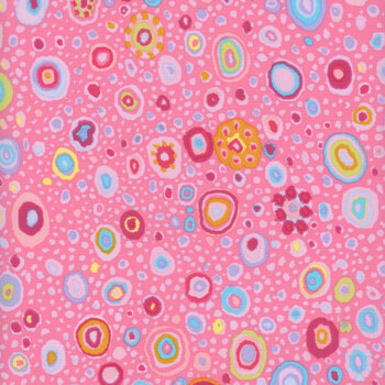 Kaffe Fassett Collective Classics Plus GP01.PINK Roman Glass - Pink by FreeSpirit Fabrics, Image