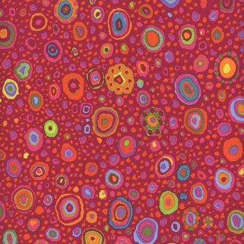 Kaffe Fassett Collective Classics Plus GP01.REDD Roman Glass - Red by FreeSpirit Fabrics, Image