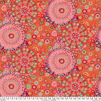 Kaffe Fassett Collective Classics Plus GP92.TOMAT Millefiore - Tomato by FreeSpirit Fabrics, Image