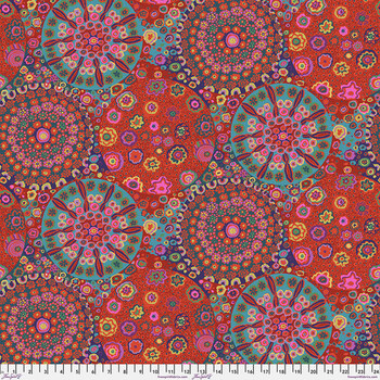 Kaffe Fassett Collective Classics Plus GP92.REDD Millefiore - Red by FreeSpirit Fabrics, Image