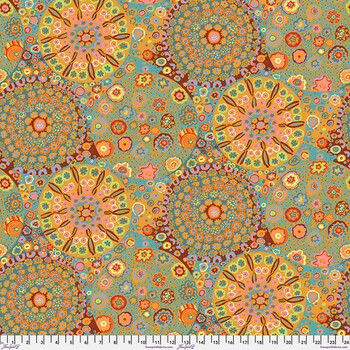 Kaffe Fassett Collective Classics Plus GP92.ORAN Millefiore - Orange by FreeSpirit Fabrics, Image