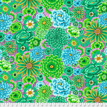 Kaffe Fassett Collective Classics Plus PWGP172.GREEN Enchanted - Green by FreeSpirit Fabrics, Image