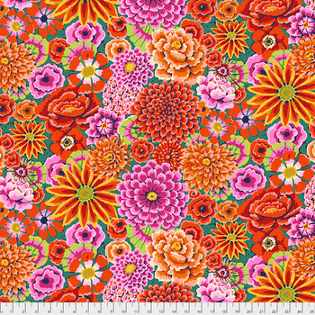 Kaffe Fassett Collective Classics Plus PWGP172.REDXX Enchanted - Red by FreeSpirit Fabrics REM, Image