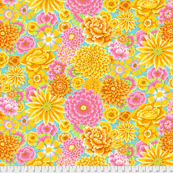 Kaffe Fassett Collective Classics Plus PWGP172.YELLO Enchanted - Yellow by FreeSpirit Fabrics