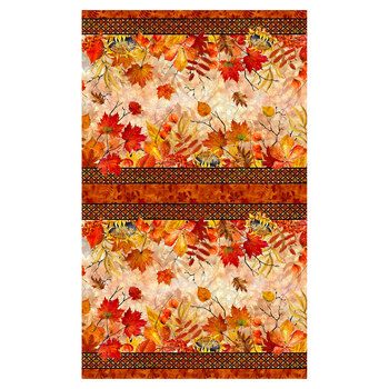 Autumn Celebration 1AUT-1 Multi Border by Jason Yenter for In The Beginning Fabrics, Image