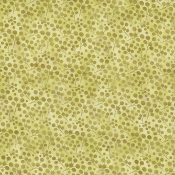 Autumn Celebration 9AUT-2 Green Berries by Jason Yenter for In The Beginning Fabrics, Image